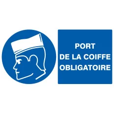 Panneau PORT DE LA COIFFE OBLIGATOIRE Taliaplast 721502 | 721502