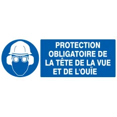 Panneau PROTECT.OBLIG. TETE/VUE/OUIE N Taliaplast 726501 | 726501