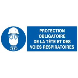 Panneau PROTECTION OBLIGAT. TETE/VOIES Taliaplast 726506 | 726506