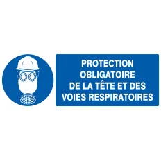Panneau PROTECTION OBLIGAT. TETE/VOIES Taliaplast 726506 | 726506