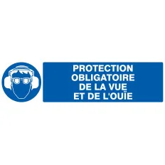 Panneau PROT.OBLIG.VUE ET OUIE 200x52 Taliaplast 720508 | 720508