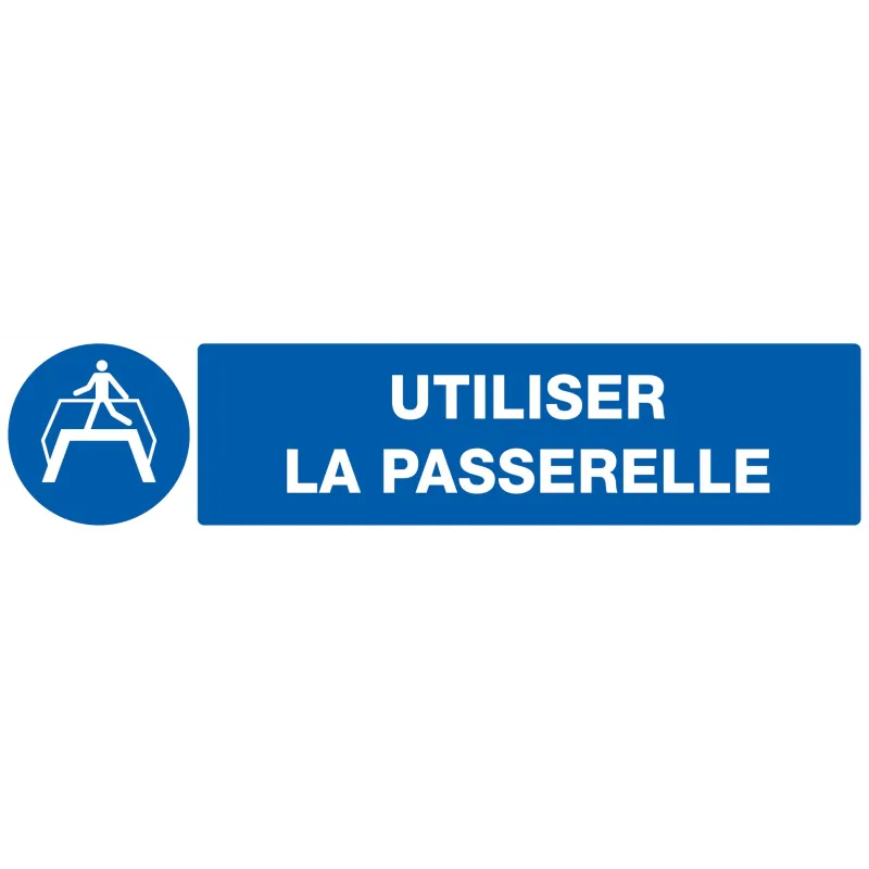 Panneau UTILISER LA PASSERELLE 330X75m Taliaplast 725511 | 725511 Panneau UTILISER LA PASSERELLE 330X75m Taliaplast 725511 | 725511