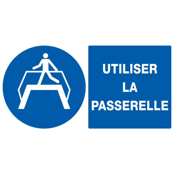 Panneau UTILISER LA PASSERELLE 330x200 Taliaplast 721511 | 721511 Panneau UTILISER LA PASSERELLE 330x200 Taliaplast 721511 | 721511