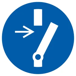 Panneau DEBRANCHER AVANT UNE ACTIVITE Taliaplast 722594 | 722594