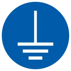 Panneau MISE A LA TERRE OBLIGATOIRE NO Taliaplast 727589 | 727589