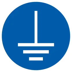 Panneau MISE A LA TERRE OBLIGATOIRE D. Taliaplast 723589 | 723589