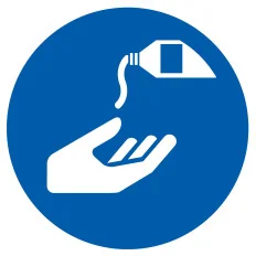 Panneau UTILISER UNE CREME DE PROTECTI Taliaplast 724595 | 724595