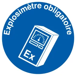 Panneau EXPLOSIMETRE OBLIGATOIRE NORMA Taliaplast 722571 | 722571
