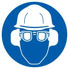 Panneau PROT.OBLIG. TETE/VUE/OUIE NORM Taliaplast 727508 | 727508