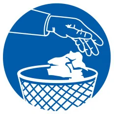 Panneau UTILISEZ LES POUBELLES D.80 NO Taliaplast 724543 | 724543