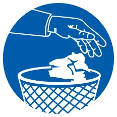 Panneau UTILISEZ LES POUBELLES D.420 N Taliaplast 723543 | 723543