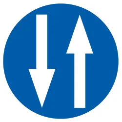 Panneau CIRCULATION A DOUBLE SENS D.80 Taliaplast 724584 | 724584