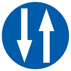 Panneau CIRCULATION A DOUBLE SENS D.18 Taliaplast 727584 | 727584