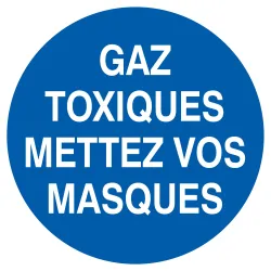 Panneau GAZ TOXIQUES, METTEZ VOS MASQU Taliaplast 727537 | 727537