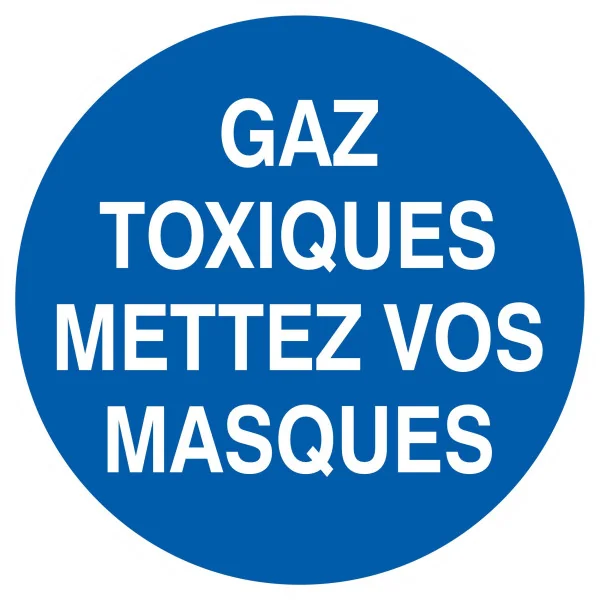 Panneau GAZ TOXIQUES, METTEZ VOS MASQU Taliaplast 727537 | 727537 Panneau GAZ TOXIQUES, METTEZ VOS MASQU Taliaplast 727537 | 727537