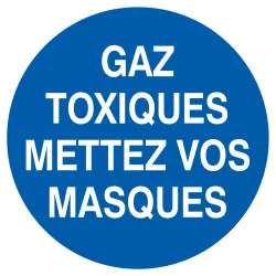 Panneau GAZ TOXIQUES, METTEZ VOS MASQU Taliaplast 723533 | 723533