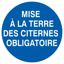 Panneau MISE A LA TERRE DES CITERNES O Taliaplast 723531 | 723531
