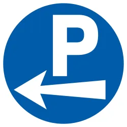 Panneau PARKING GAUCHE D.300 NORMASIGN Taliaplast 722522 | 722522