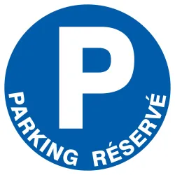 Panneau PARKING RESERVE D.300 NORMASIG Taliaplast 722520 | 722520