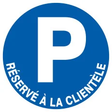 Panneau PARKING RESERVE A LA CLIENTELE Taliaplast 722519 | 722519