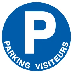 Panneau PARKING VISITEURS D.80mm Taliaplast 724520 | 724520