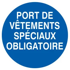 Panneau PORT DE VETEMENTS SPECIAUX OBL Taliaplast 724529 | 724529