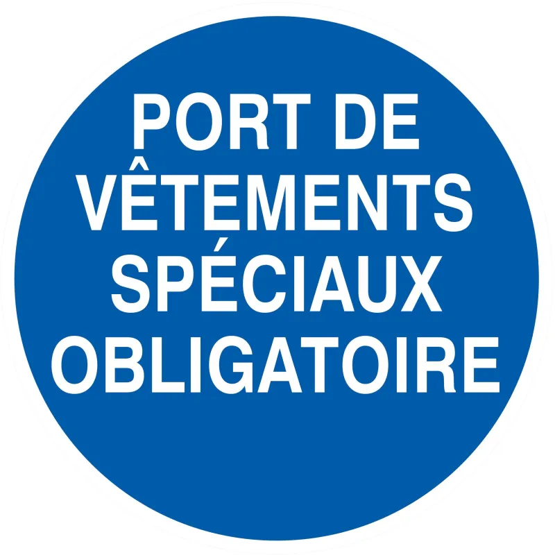 Panneau PORT DE VETEMENTS SPECIAUX OBL Taliaplast 724529 | 724529 Panneau PORT DE VETEMENTS SPECIAUX OBL Taliaplast 724529 | 724529