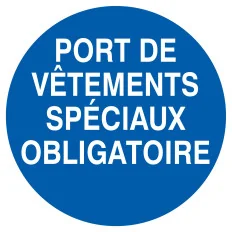Panneau PORT VETEMENT SPEC.OBLIGAT. NO Taliaplast 727532 | 727532