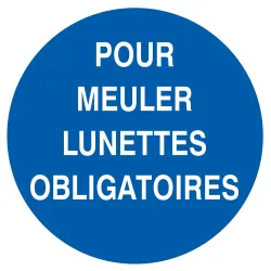 Panneau POUR MEULER LUNETTES OBLIG. NO Taliaplast 724528 | 724528