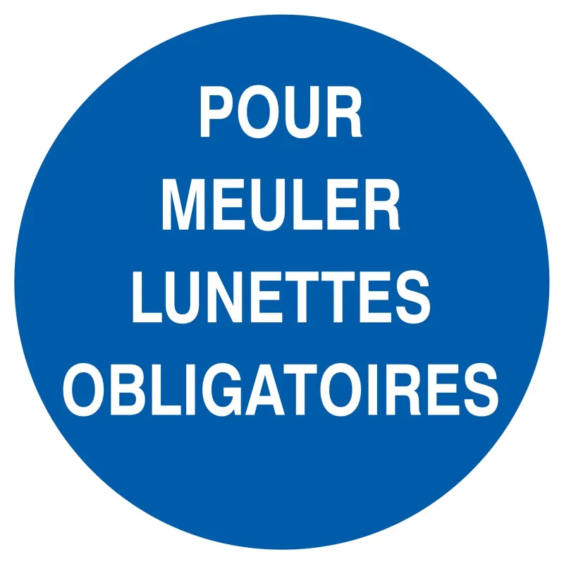 Panneau P/MEULER LUNET.OBLIGATOIRES NO Taliaplast 727531 | 727531 Panneau P/MEULER LUNET.OBLIGATOIRES NO Taliaplast 727531 | 727531