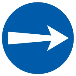 Panneau SENS OBLIGAT. D.80 NORMASIGN A Taliaplast 724527 | 724527