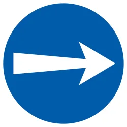 Panneau SENS OBLIGATOIRE D.300 NORMASI Taliaplast 722527 | 722527