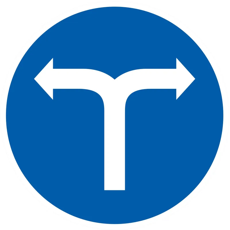 Panneau VIRAGE A DROITE OU A GAUCHE D. Taliaplast 724581 | 724581 Panneau VIRAGE A DROITE OU A GAUCHE D. Taliaplast 724581 | 724581