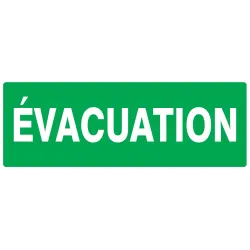 Panneau EVACUATION NORMASIGN ADHESIF 3 Taliaplast 726418 | 726418