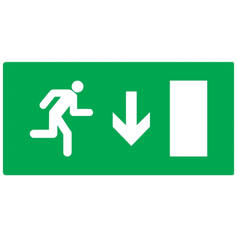 Panneau EVACUAT.SORT.BAS DROIT.330X200 Taliaplast 721426 | 721426