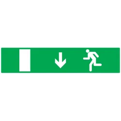 Panneau EVACUATION SORTIE BAS GAUCHE 3 Taliaplast 725425 | 725425