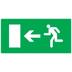 Panneau EVAC.VERS SORT. GAUCH 330X200 Taliaplast 721424 | 721424