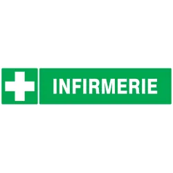Panneau INFIRMERIE 330X75 NORMASIGN AD Taliaplast 725403 | 725403