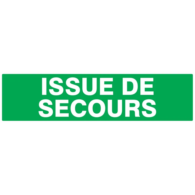 Panneau ISSUE DE SECOURS 200X52 NORMAS Taliaplast 720431 | 720431 Panneau ISSUE DE SECOURS 200X52 NORMAS Taliaplast 720431 | 720431