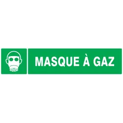 Panneau MASQUE A GAZ 330X75 NORMASIGN Taliaplast 725411 | 725411
