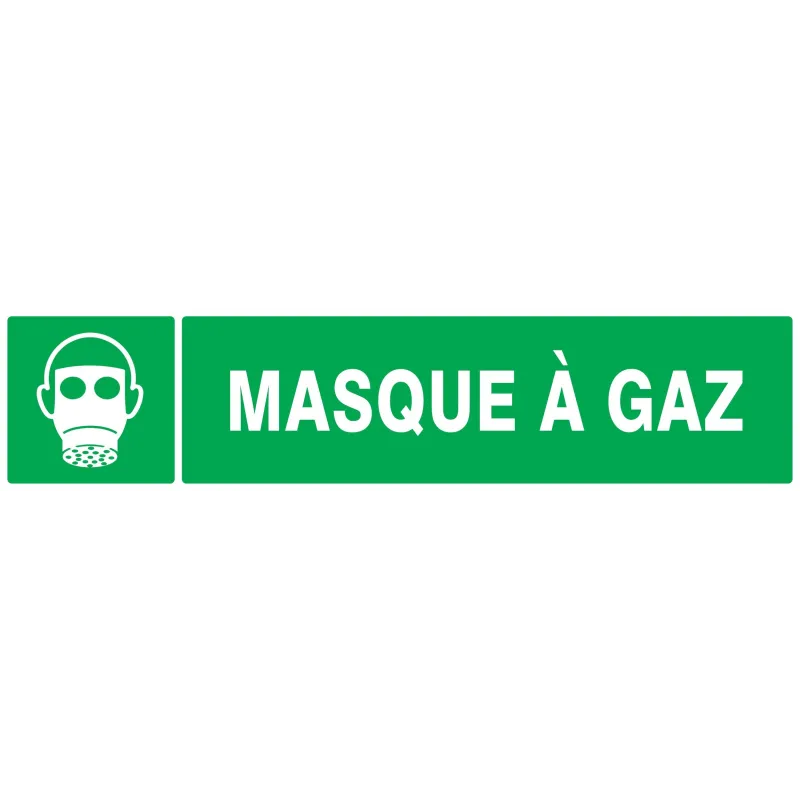 Panneau MASQUE A GAZ 330X75 NORMASIGN Taliaplast 725411 | 725411 Panneau MASQUE A GAZ 330X75 NORMASIGN Taliaplast 725411 | 725411