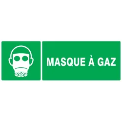 Panneau MASQUE A GAZ 330X120 NORMASIGN Taliaplast 726410 | 726410