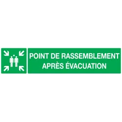 Panneau POINT RASSEMBL.APRES EVACUATI. Taliaplast 725407 | 725407
