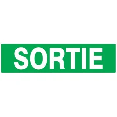 Panneau SORTIE 200X52 NORMASIGN ADHESI Taliaplast 720404 | 720404