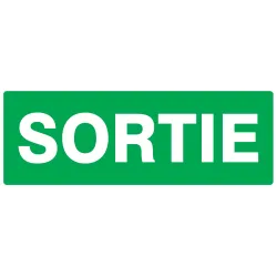 Panneau SORTIE NORMASIGN ADHESIF 330X1 Taliaplast 726419 | 726419