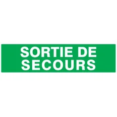 Panneau SORTIE DE SECOURS 200X52 NORMA Taliaplast 720432 | 720432