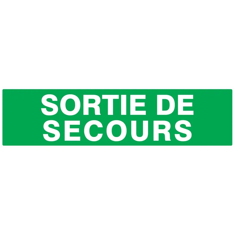 Panneau SORTIE DE SECOURS 200X52 NORMA Taliaplast 720432 | 720432