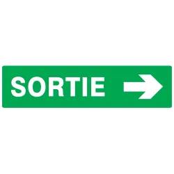 Panneau SORTIE FLECHE A DROITE NORMASI Taliaplast 720417 | 720417