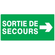 Panneau SORT.SEC.FLECH.A DROIT.330X200 Taliaplast 721416 | 721416