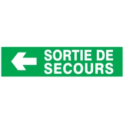 Panneau SORTIE SECOURS FLECHE GAUCHE N Taliaplast 720414 | 720414